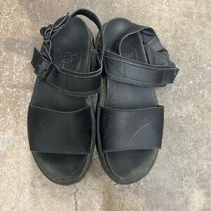 Dr Martens Black Leather Sandals